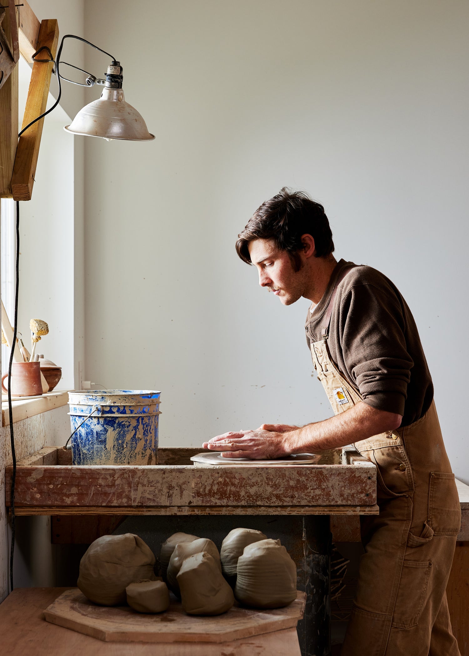 Brad Lail, founder and owner of LAIL Design, based in Catskill, New York. Handmade ceramics and stoneware to last a lifetime